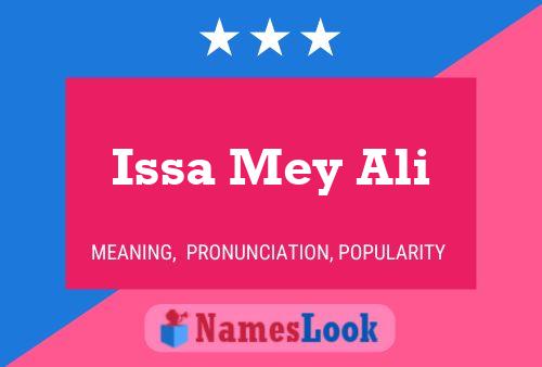 Issa Mey Ali Name Poster