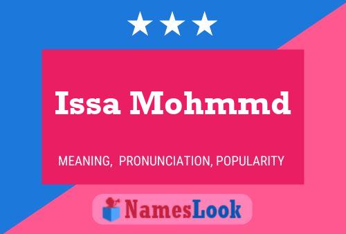 Issa Mohmmd Name Poster