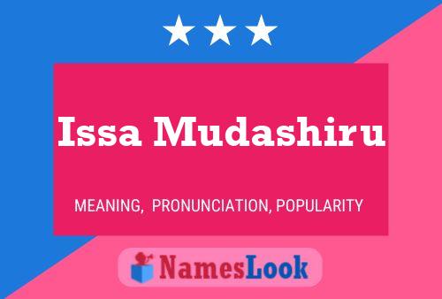 Issa Mudashiru Name Poster