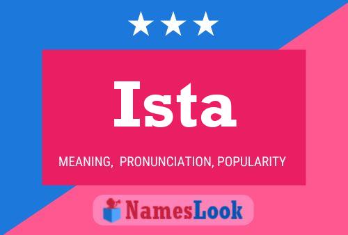 Ista Name Poster