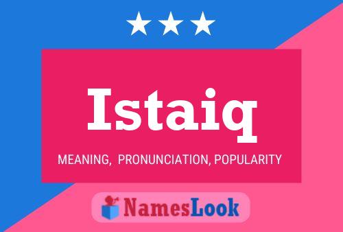 Istaiq Name Poster