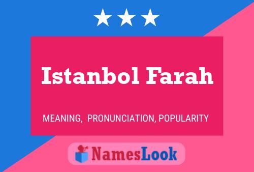 Istanbol Farah Name Poster