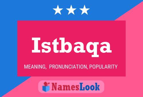 Istbaqa Name Poster