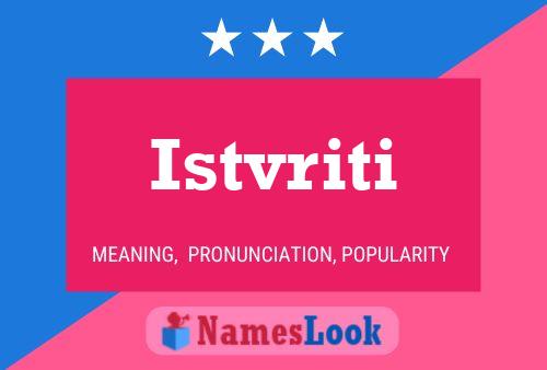 Istvriti Name Poster