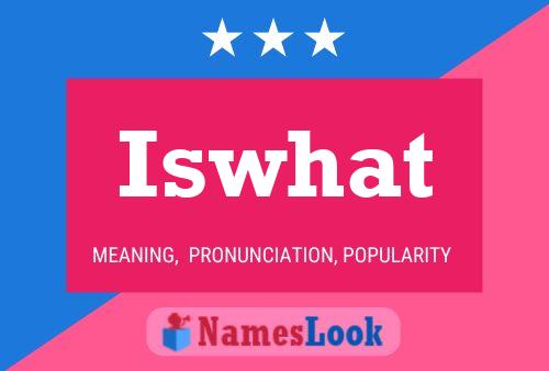 Iswhat Name Poster