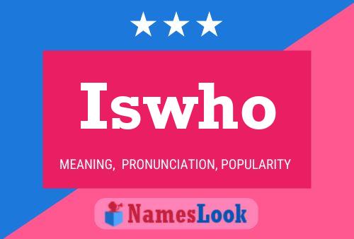 Iswho Name Poster