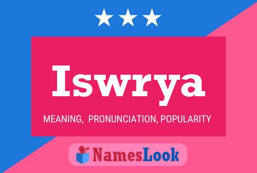 Iswrya Name Poster