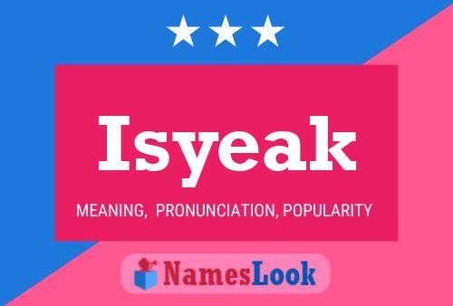 Isyeak Name Poster