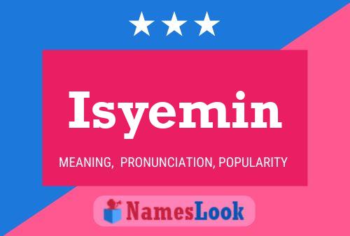 Isyemin Name Poster