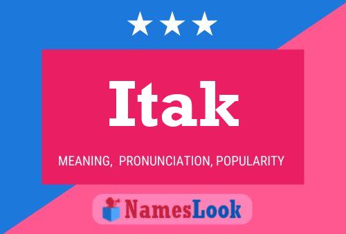 Itak Name Poster