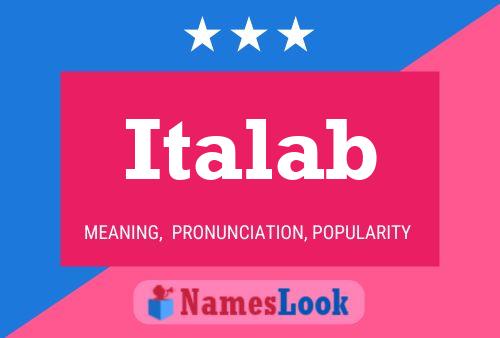 Italab Name Poster