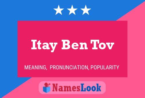 Itay Ben Tov Name Poster