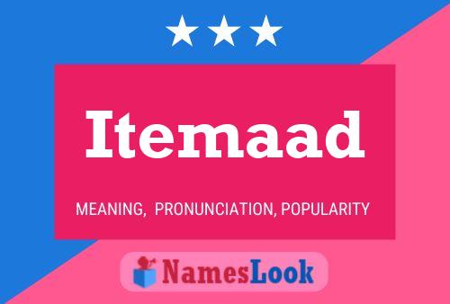 Itemaad Name Poster