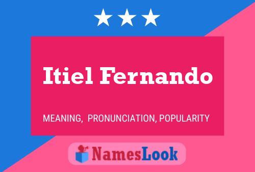 Itiel Fernando Name Poster