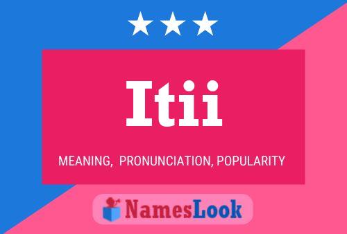 Itii Name Poster