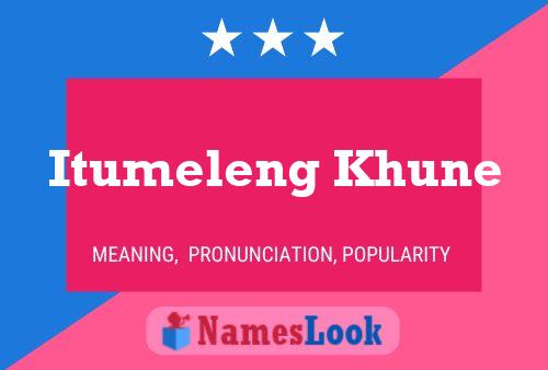 Itumeleng Khune Name Poster