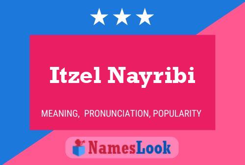 Itzel Nayribi Name Poster