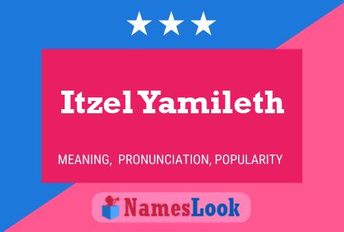 Itzel Yamileth Name Poster