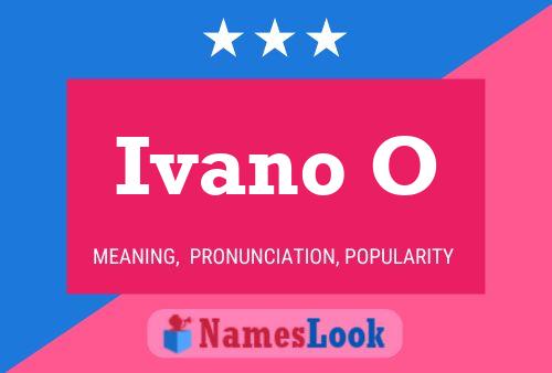 Ivano O Name Poster