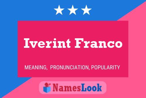 Iverint Franco Name Poster