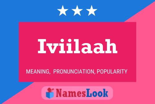 Iviilaah Name Poster