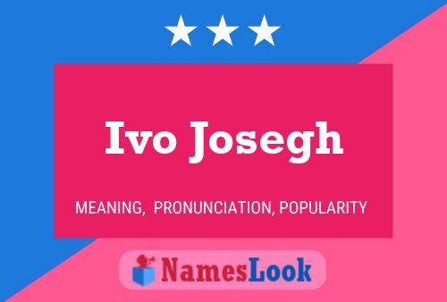 Ivo Josegh Name Poster