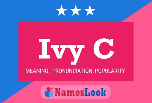 Ivy C Name Poster