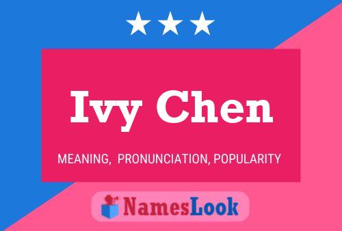 Ivy Chen Name Poster