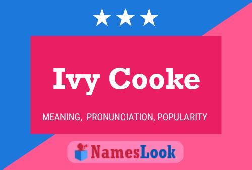 Ivy Cooke Name Poster