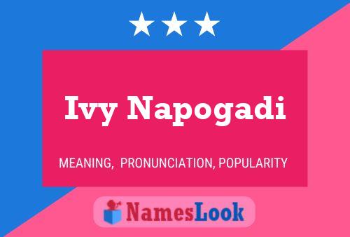 Ivy Napogadi Name Poster