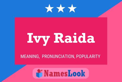 Ivy Raida Name Poster