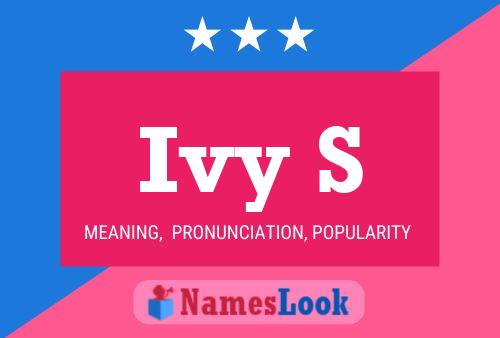 Ivy S Name Poster