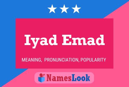 Iyad Emad Name Poster