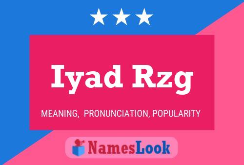 Iyad Rzg Name Poster