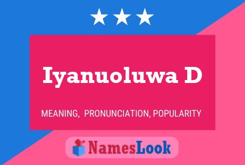 Iyanuoluwa D Name Poster