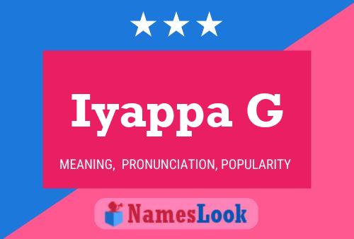 Iyappa G Name Poster