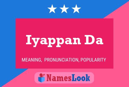 Iyappan Da Name Poster