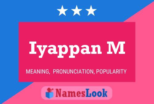 Iyappan M Name Poster