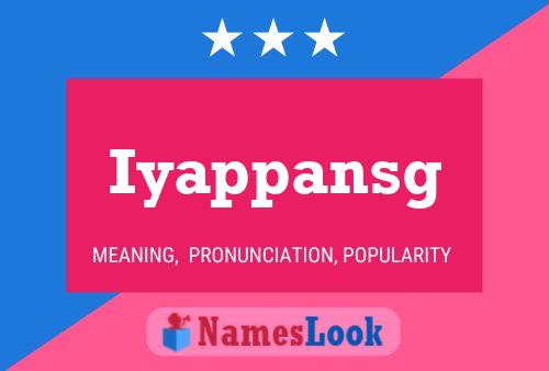 Iyappansg Name Poster