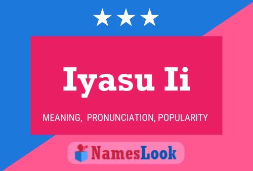 Iyasu Ii Name Poster