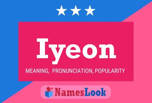 Iyeon Name Poster