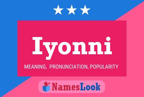 Iyonni Name Poster