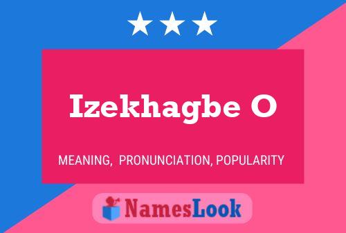 Izekhagbe O Name Poster