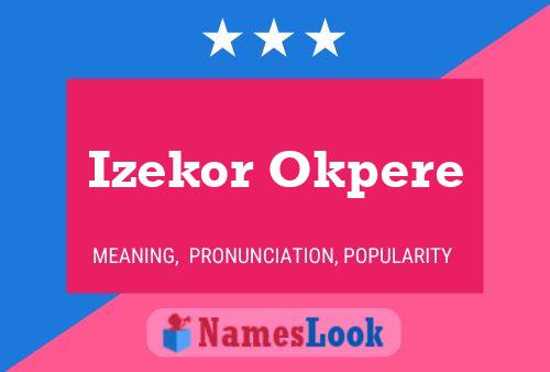 Izekor Okpere Name Poster