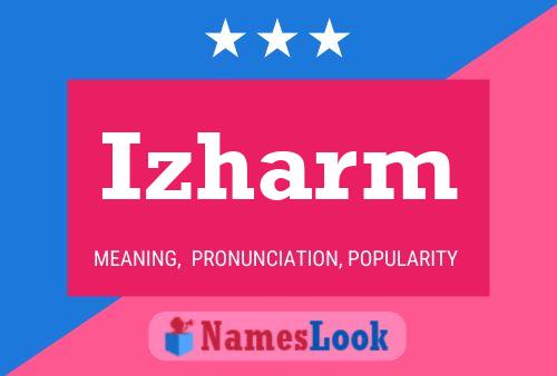 Izharm Name Poster