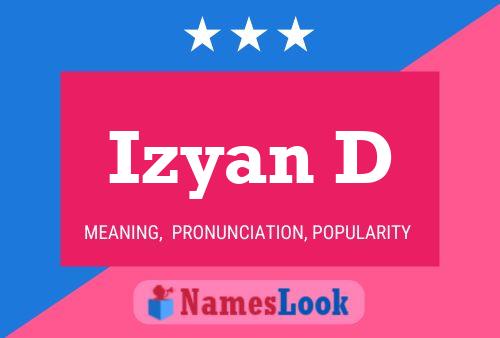 Izyan D Name Poster