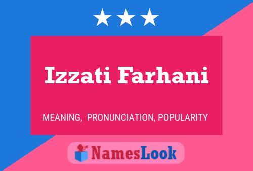 Izzati Farhani Name Poster