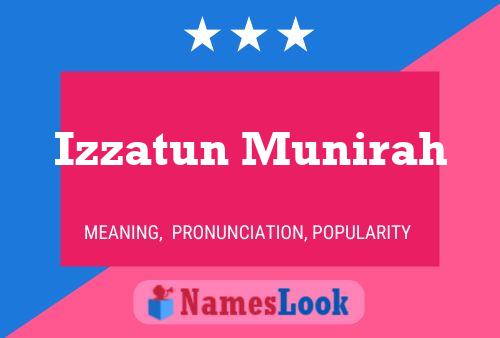 Izzatun Munirah Name Poster