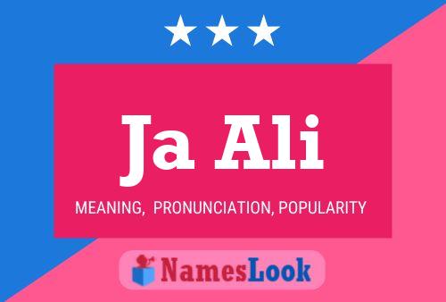 Ja Ali Name Poster