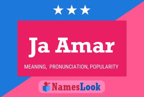 Ja Amar Name Poster